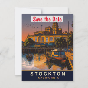 Invitación de boda del puerto de Stockton Californ