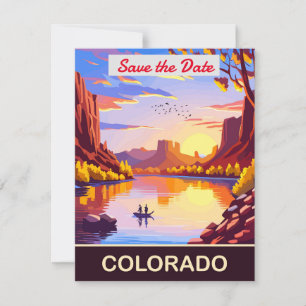 Invitación de boda del río cañón del desierto de C