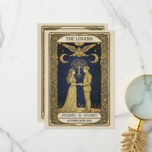 Invitación de Boda del Tarot Místico – Personaliza