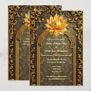 Invitación de Boda del Templo de Loto Indio de Luj