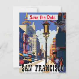 Invitación de boda del tranvía de San Francisco