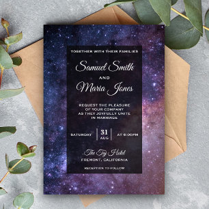 Invitación de Boda del Universo de la Galaxia del
