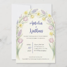 Invitación de boda Despertar de primavera