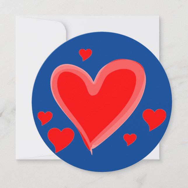 invitación de boda día de San Valentín de corazone (Anverso)
