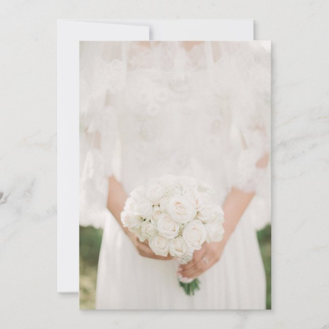 Invitación de Boda Diseño Personalizado (Anverso)