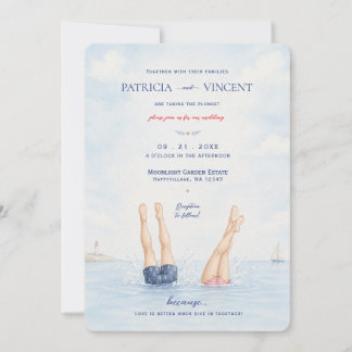 Invitación de boda divertida