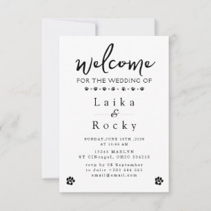Invitación de Boda Divertida para Perro