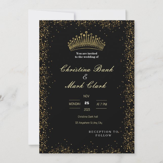 INVITACIÓN DE BODA DULCE (Anverso)