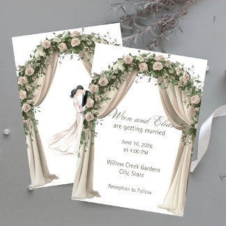 Invitación de boda Elegancia Bohemia