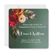 Invitación de Boda Elegancia Otoñal