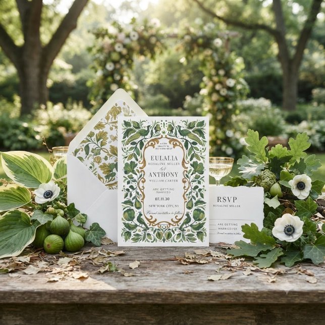 Invitación de boda elegancia real dorada (Subido por el creador)
