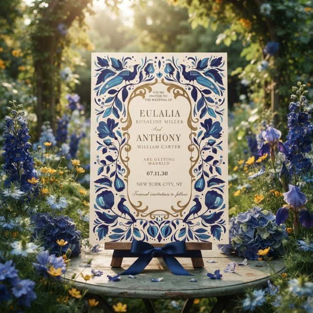 Invitación de boda elegancia real dorada (Subido por el creador)