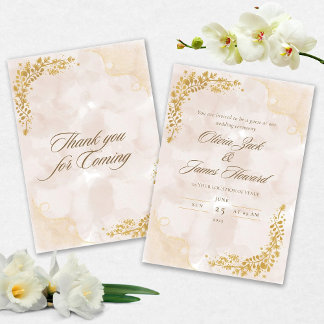 Invitación de boda elegante