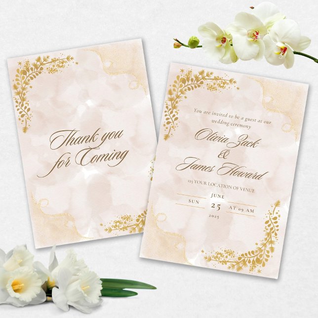 Invitación de boda elegante (Subido por el creador)