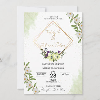 Invitación de Boda Elegante