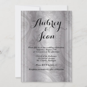 Invitación de boda elegante