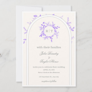 Invitación de boda elegante