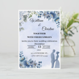 Invitación de boda elegante