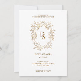 Invitación de boda elegante