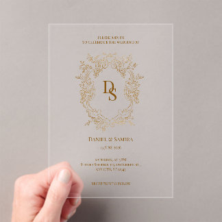 Invitación de boda elegante