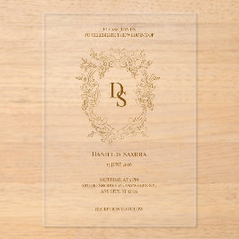 Invitación de boda elegante
