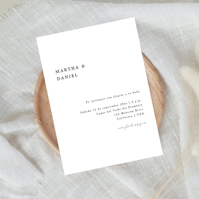 invitación de boda elegante | Boda español (Subido por el creador)
