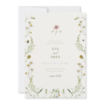 Invitación de boda elegante botánica – Desi floral