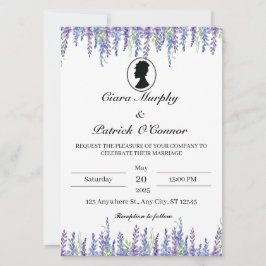 Invitación de boda elegante Bridgerton