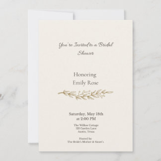 Invitación de boda elegante con flores vintage