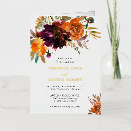 Invitación de boda elegante con lámina metálica fl