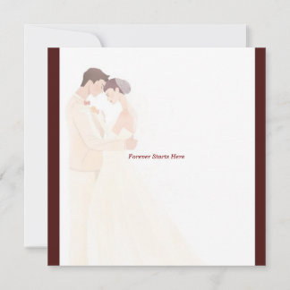 Invitación de boda elegante de color burdeos