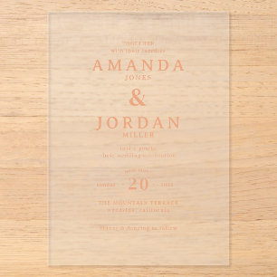 Invitación de boda elegante de oro negro