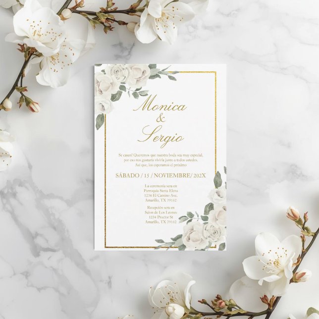 Invitación de Boda Elegante en Español (Subido por el creador)