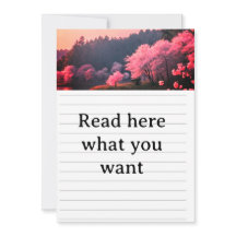 Invitación de Boda Elegante Flor de Cerezo - Román