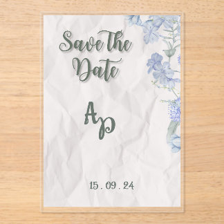 Invitación de boda elegante floral editable