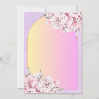 Invitación de Boda Elegante Floral Romántica