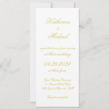 Invitación de boda elegante isla citrus amarillo e