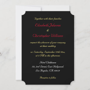 Invitación de boda elegante moderna personalizada