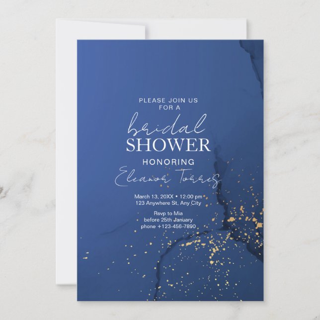 Invitación de boda elegante para despedida de solt (Anverso)