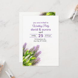 Invitación de boda elegante para la fiesta