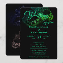 Invitación de boda elegante para una noche