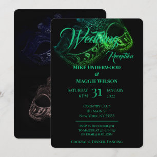 Invitación de boda elegante para una noche de fies
