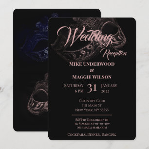 Invitación de boda elegante para una noche especia