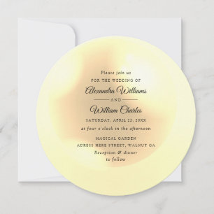 Invitación de boda elegante perla simple chic