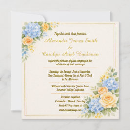 Invitación de Boda Elegante - Personalizable