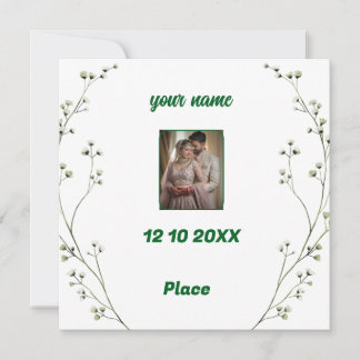 Invitación de Boda Elegante Personalizada