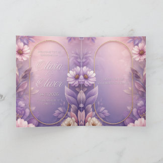 Invitación de boda elegante personalizada