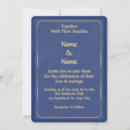 Invitación de boda elegante personalizada 10