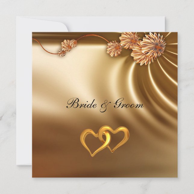 Invitación de Boda Elegante Popular (Anverso)