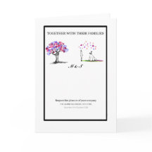 Invitación de Boda Elegante Romántica Árbol y Pare